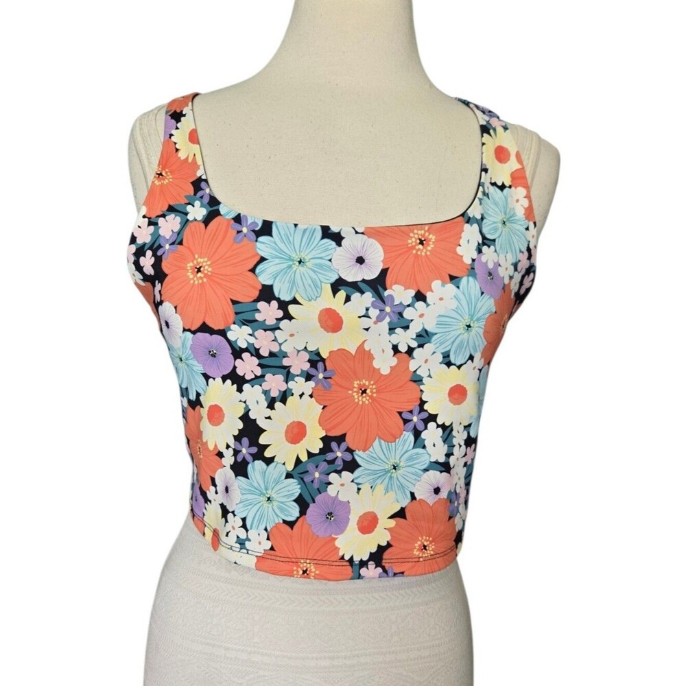 dip Black 2X Floral Active Top